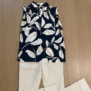 Super cute blouse in flower pattern size S chiffon material